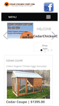 Mobile Screenshot of cedarchickencoop.com